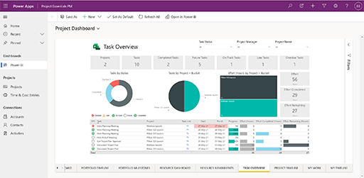 Project Essentials PM Task Overview